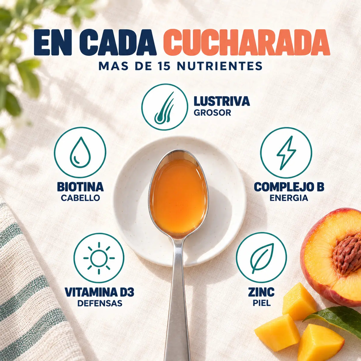 MaryRuth's Multivitamínico Líquido Con Lustriva® para un cabello más grueso y abundante